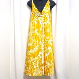 Diane Von Furstenberg Yellow and White Floral Dress